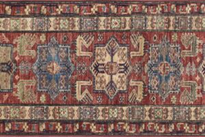 Kazak runner 2' 1" by 5' 6" rug with geometric pattern from Afghanistan - sku# 14966