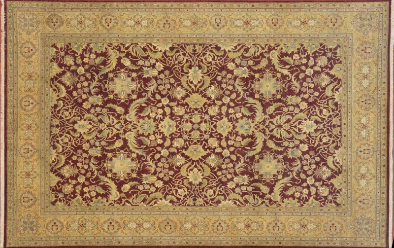 81760 Agra rectangular 9' 10" by 13' 9" rug with all-over pattern from India