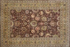 Sarouk rectangular 10' 0" by 13' 9" rug with all-over pattern from Afghanistan