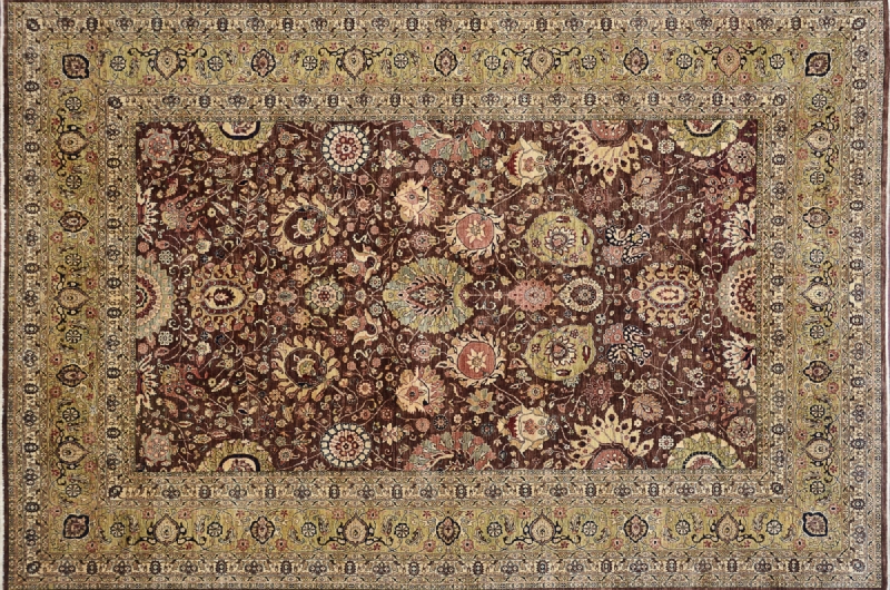 82041 Sarouk rectangular 10' 0" by 13' 9" rug with all-over pattern from Afghanistan