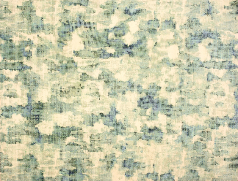 82212 Contemporary rectangular 8' 1" by 10' 0" rug with contemporary pattern from India