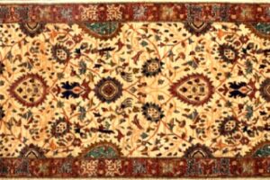 Farahan runner 2' 9" by 9' 8" rug with a floral pattern made in Afghanistan with 228 knots/inch